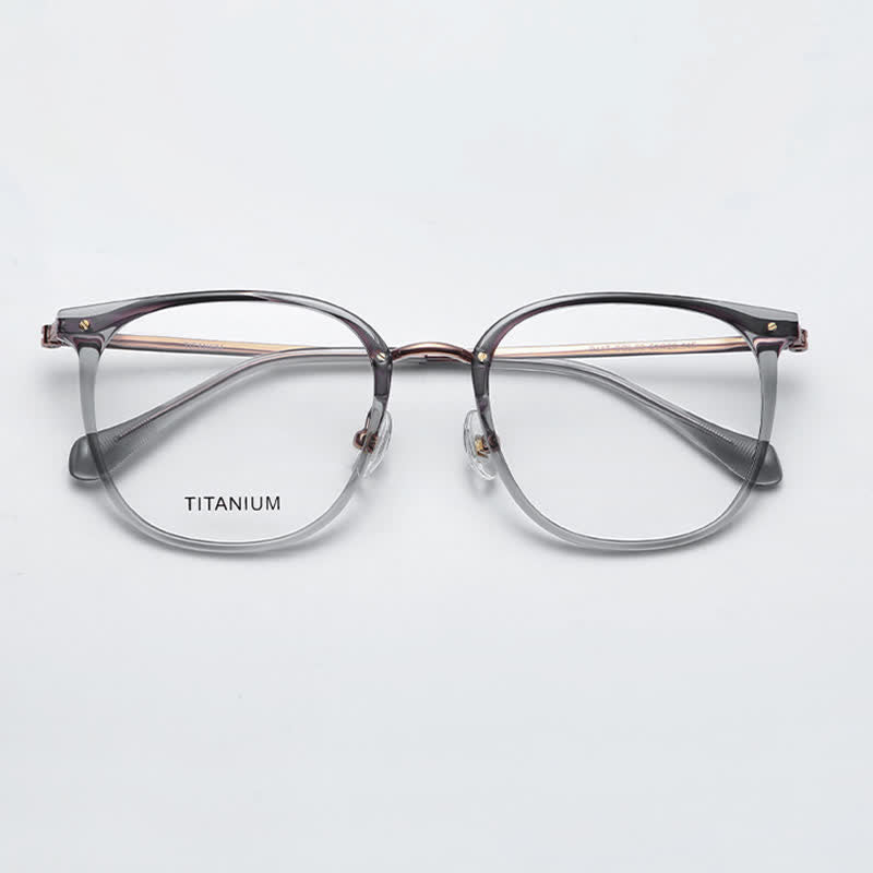 Spykay™ EG26728 Square Titanium Frame Anti-blue Light Glasses