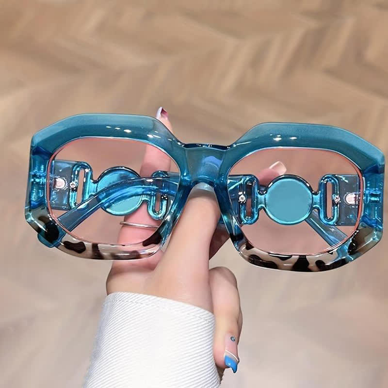 Spykay™ SG60947 Trendy Geometric Thick Frame Sunglasses