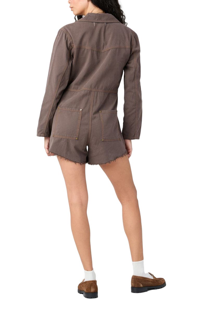 Denim Long - Sleeve Romper