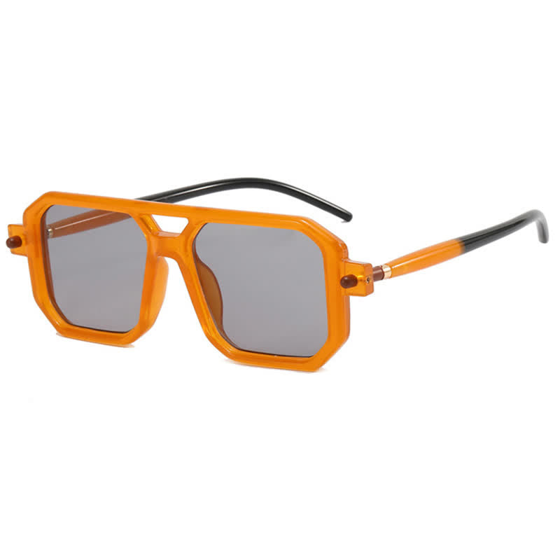 Spykay™ SG60869 Double Bridges Square Frame Sunglasses