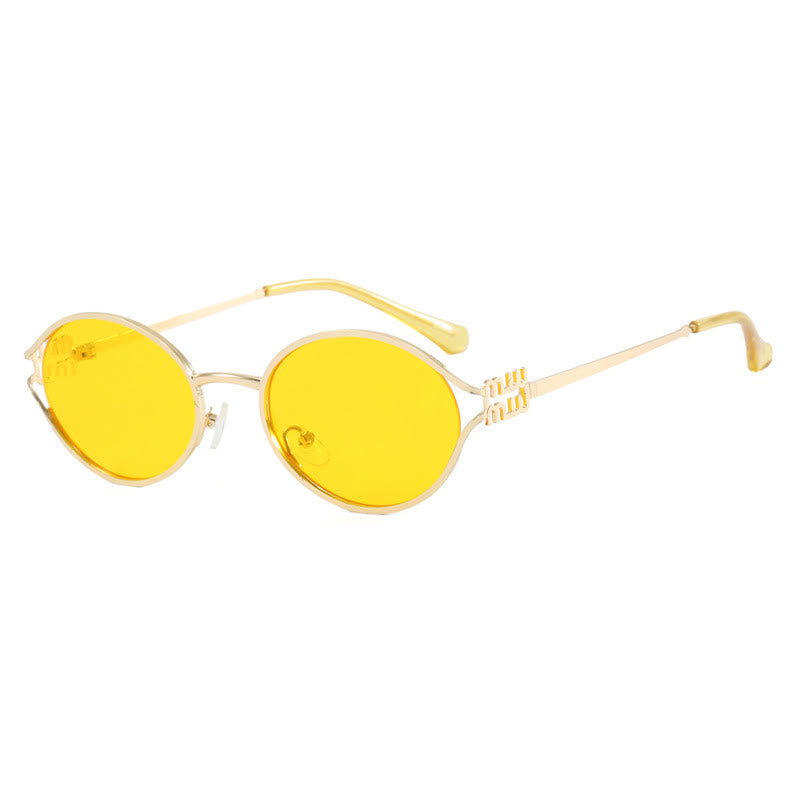 Spykay™ SG60678 Vintage Oval Frame Metal Sunglasses