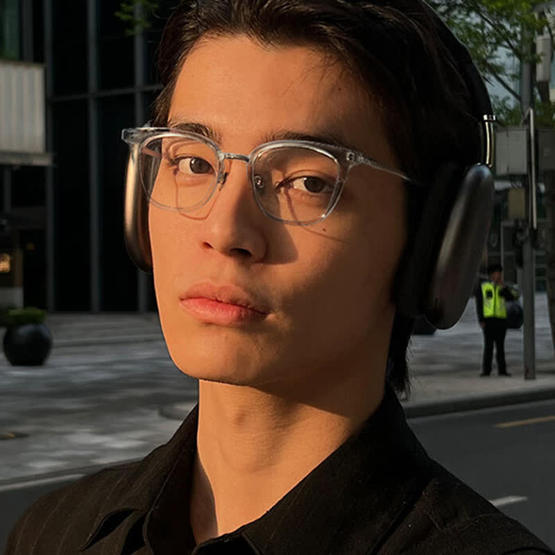 Spykay™ EG26727 Square Titanium Frame Anti-blue Light Glasses For Men
