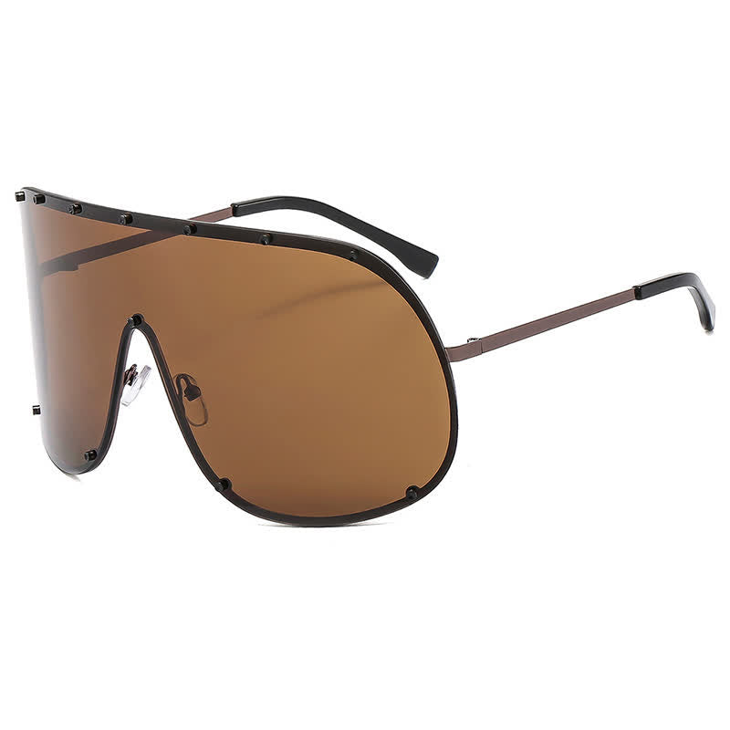 Spykay™ SG60757 Unisex Hipster One-piece Polarized Aviator Sunglasses
