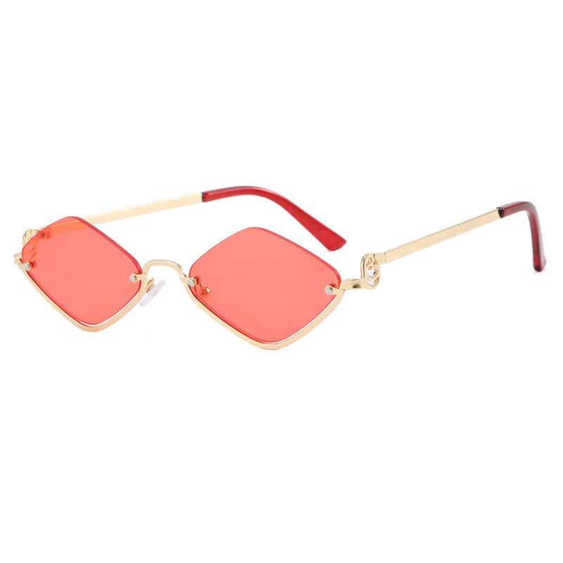 Spykay™ SG60868 Semi-Rimless Rhombus Small Frame Sunglasses