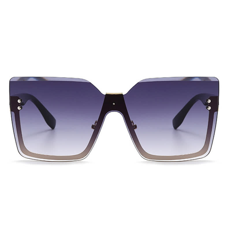 Spykay™ SG60862 Unisex Square Rimless Oversized Sunglasses