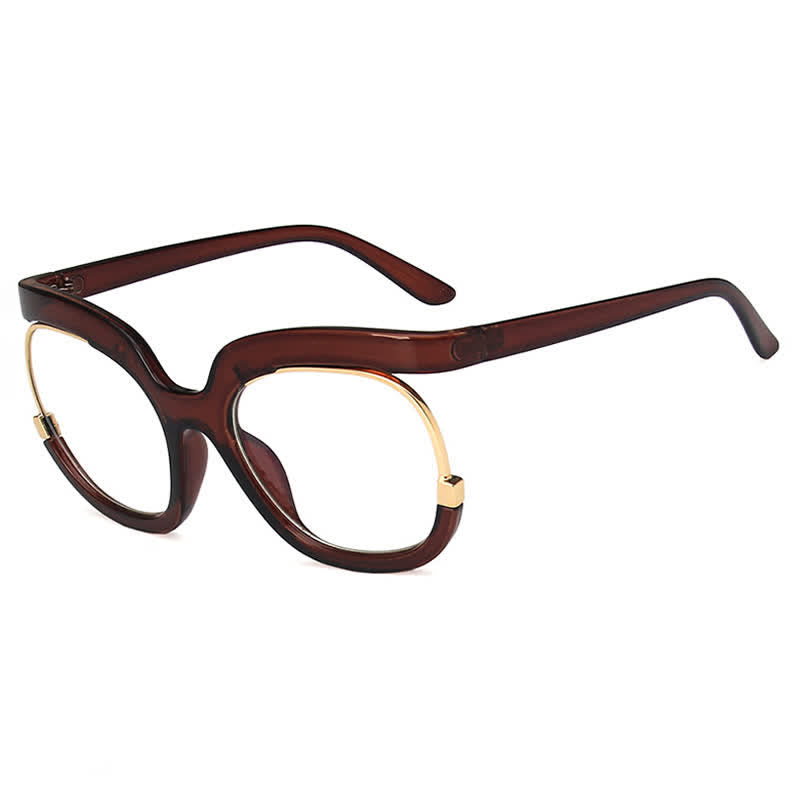Spykay™ EG26670 Anti-blue Light Round Frames Owl Oversized Eyeglasses