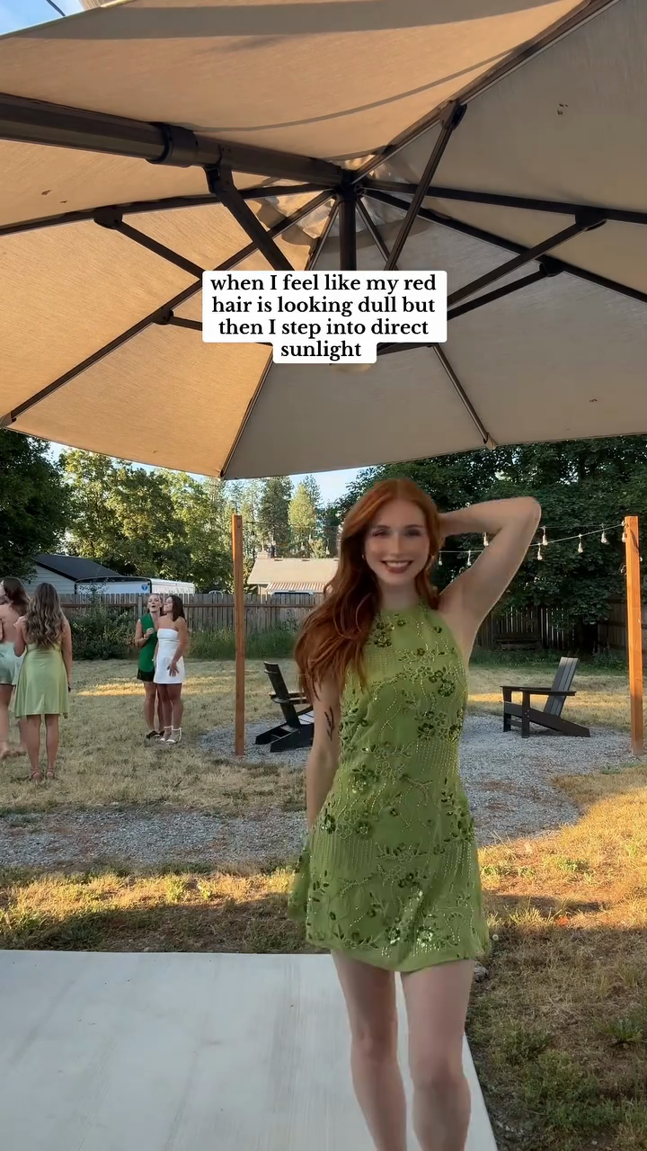 Sequin - embellished Green Halter Mini Dress