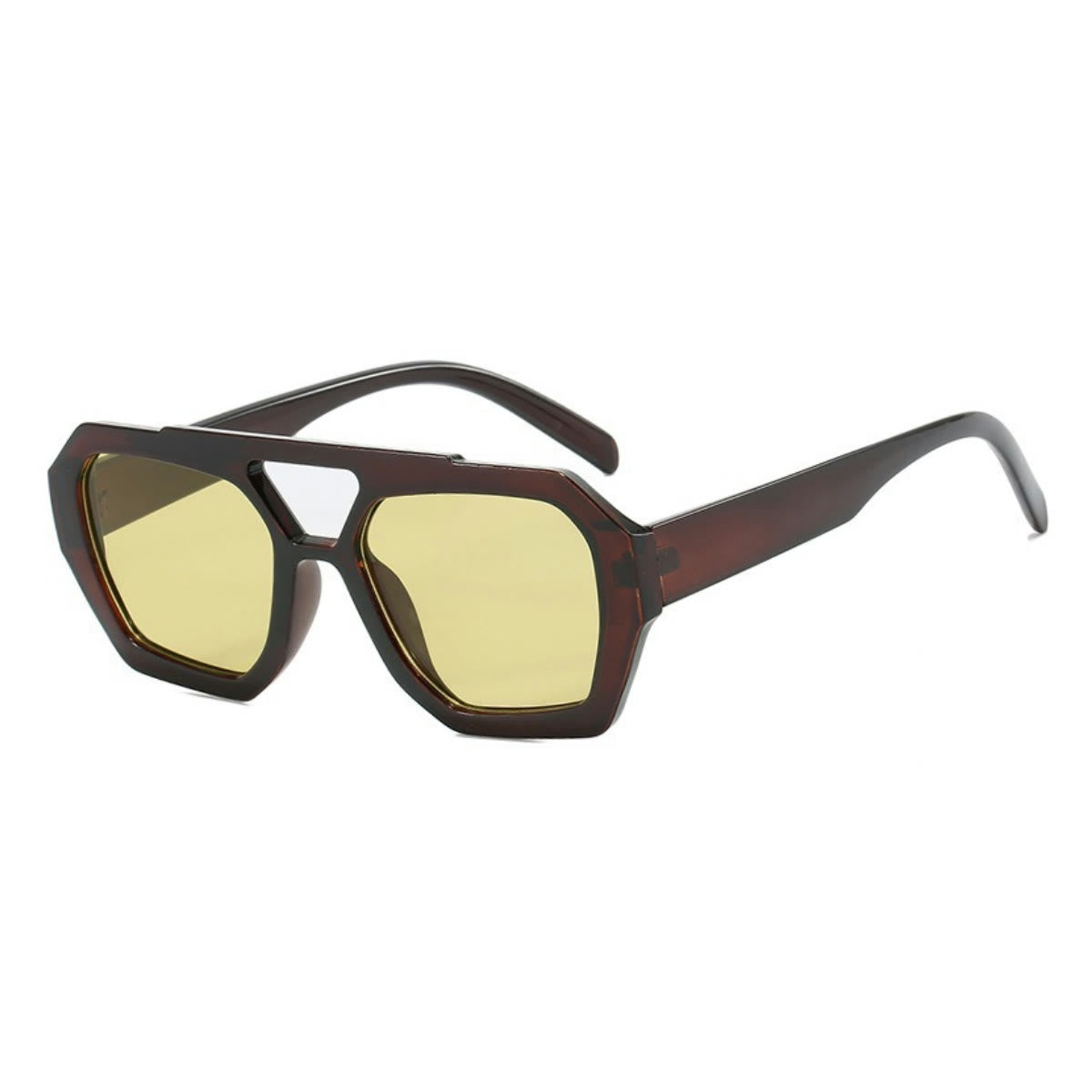 Spykay™ SG1024 Unique Double Bar Irregular Personality Retro Sunglasses