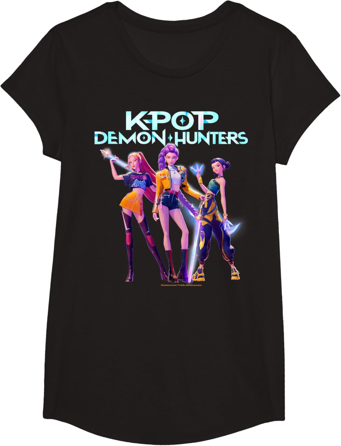 Christmas Huntrix Heroic Poses Group Shot T-Shirt