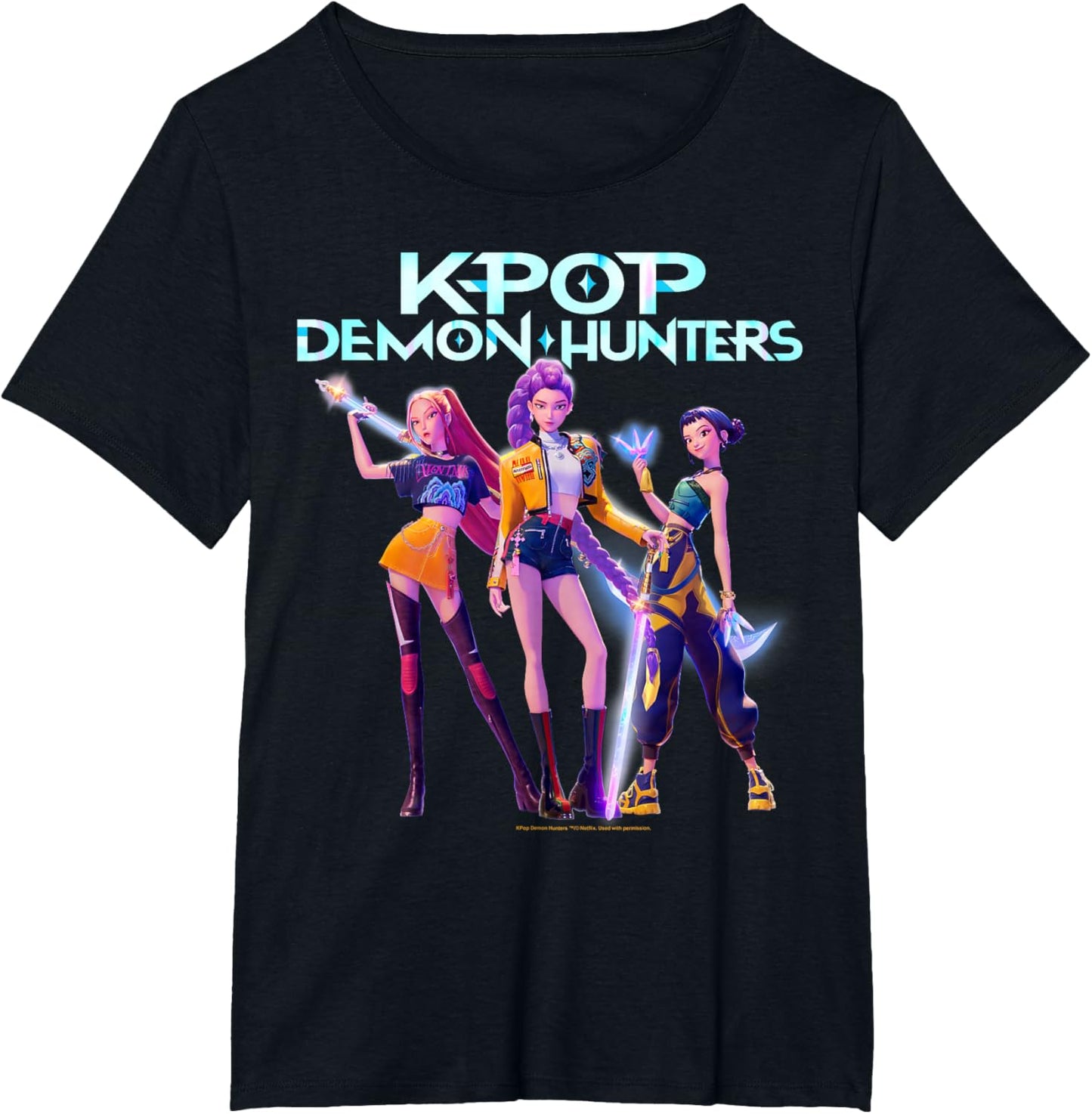 Christmas Huntrix Heroic Poses Group Shot T-Shirt