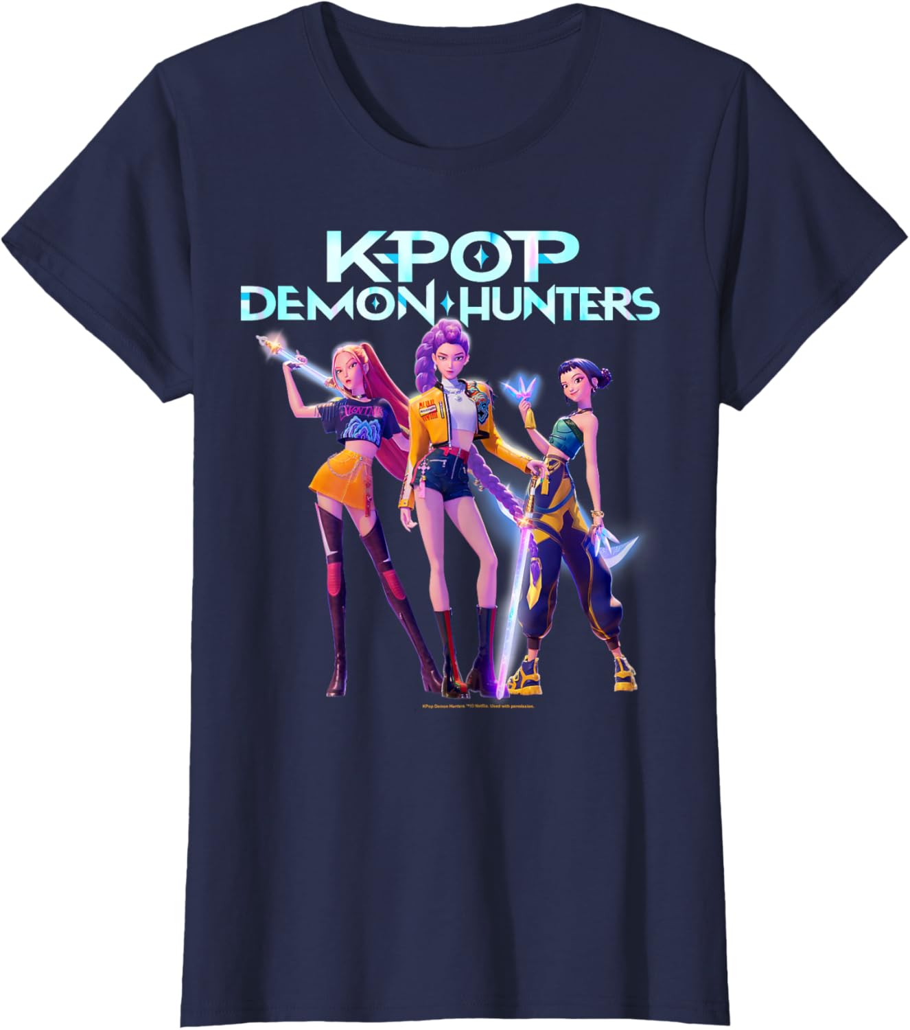 Christmas Huntrix Heroic Poses Group Shot T-Shirt