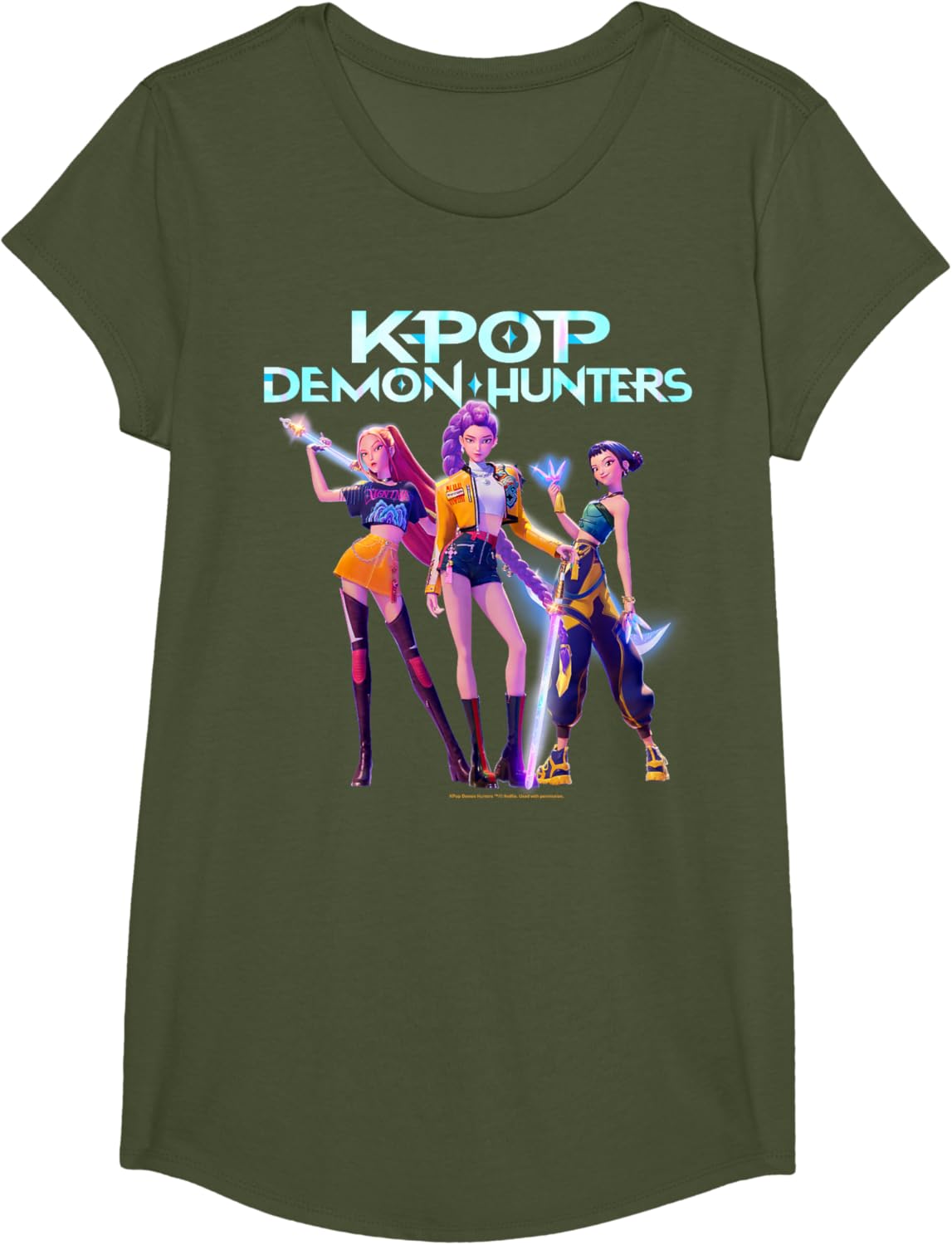 Christmas Huntrix Heroic Poses Group Shot T-Shirt