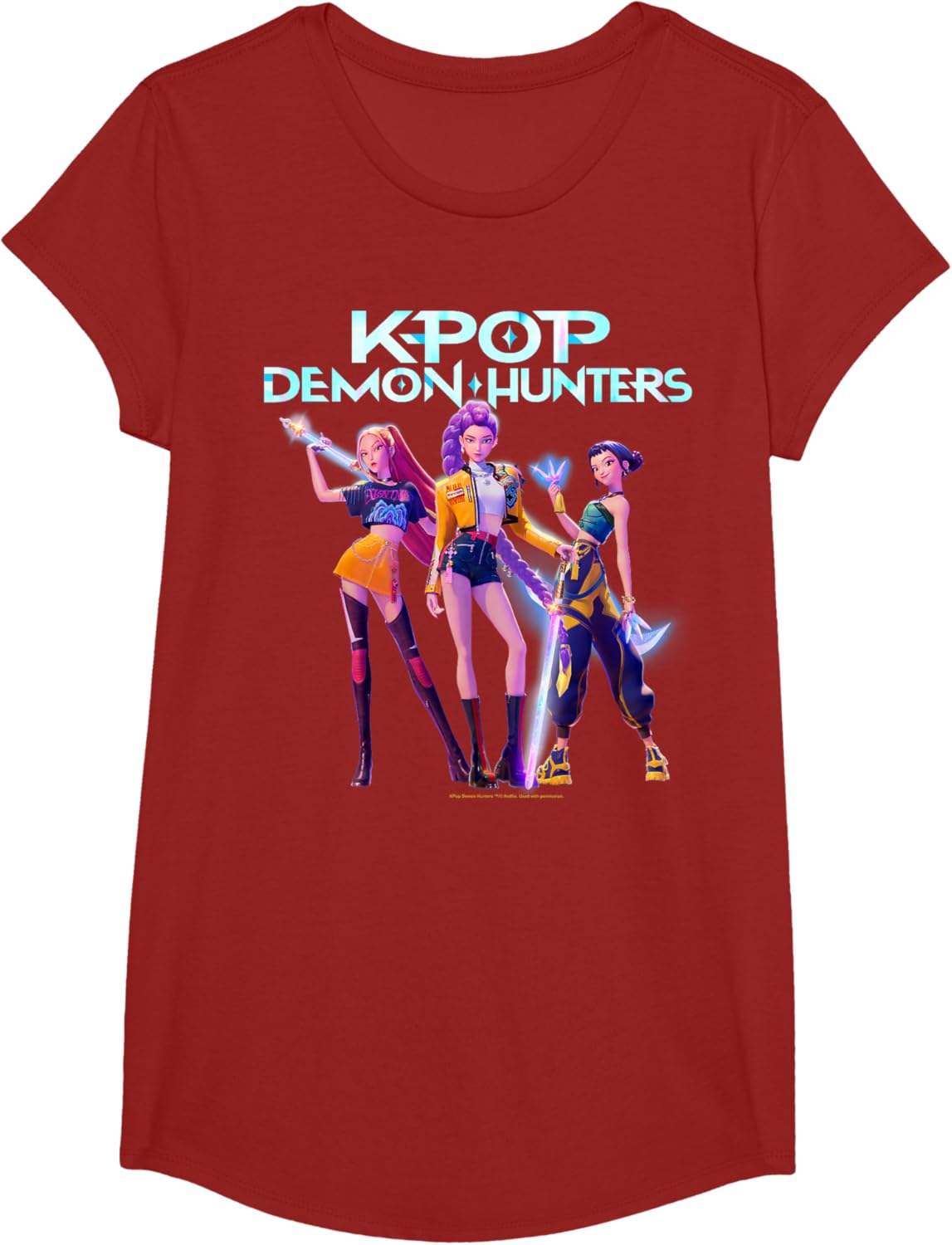 Christmas Huntrix Heroic Poses Group Shot T-Shirt