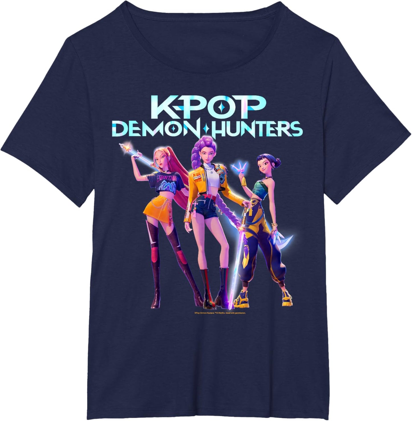 Christmas Huntrix Heroic Poses Group Shot T-Shirt