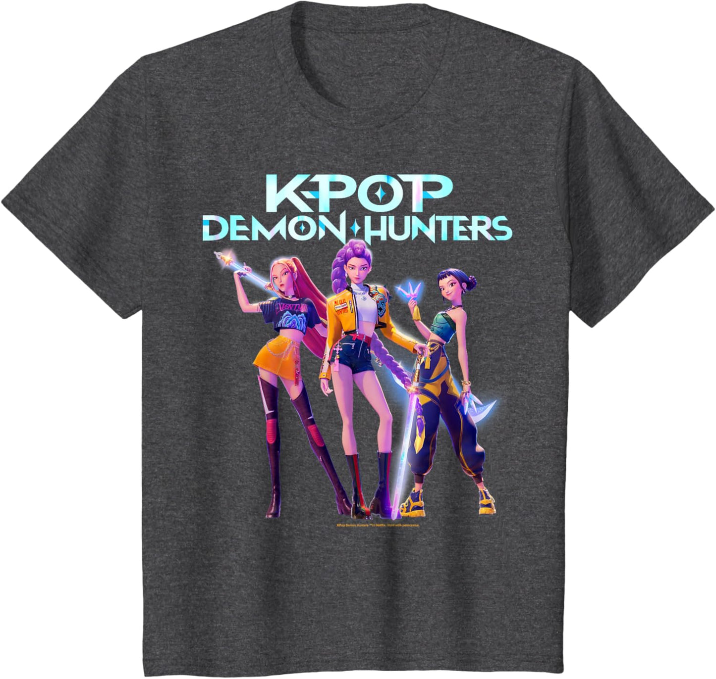 Christmas Huntrix Heroic Poses Group Shot T-Shirt