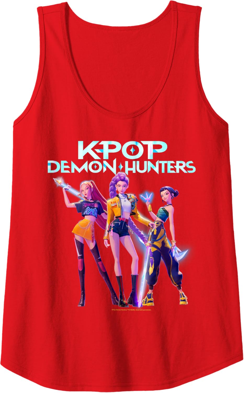 Christmas Huntrix Heroic Poses Group Shot Tank Top