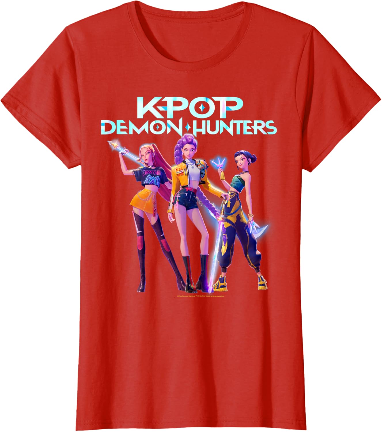 Christmas Huntrix Heroic Poses Group Shot T-Shirt