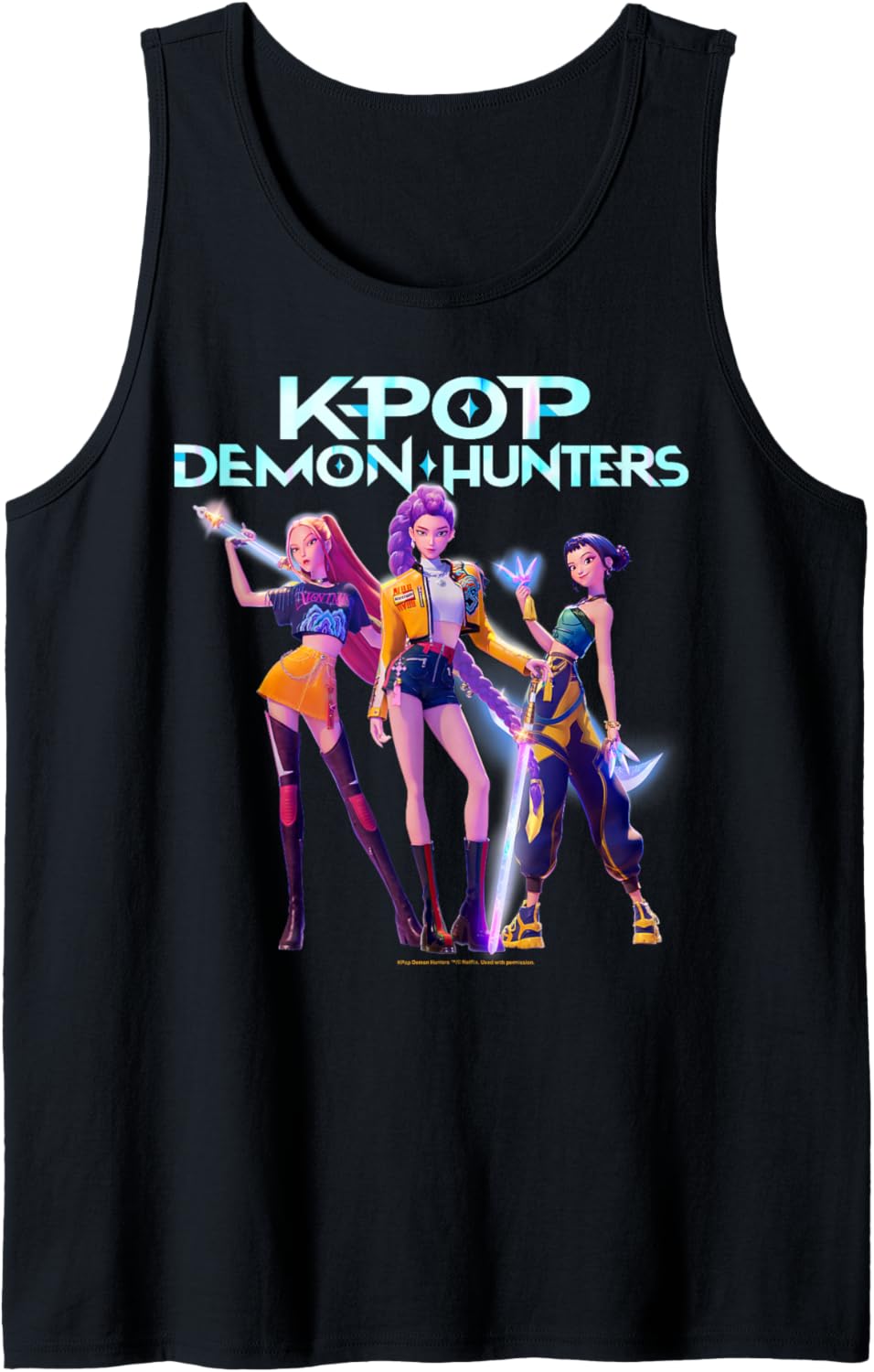 Christmas Huntrix Heroic Poses Group Shot Tank Top