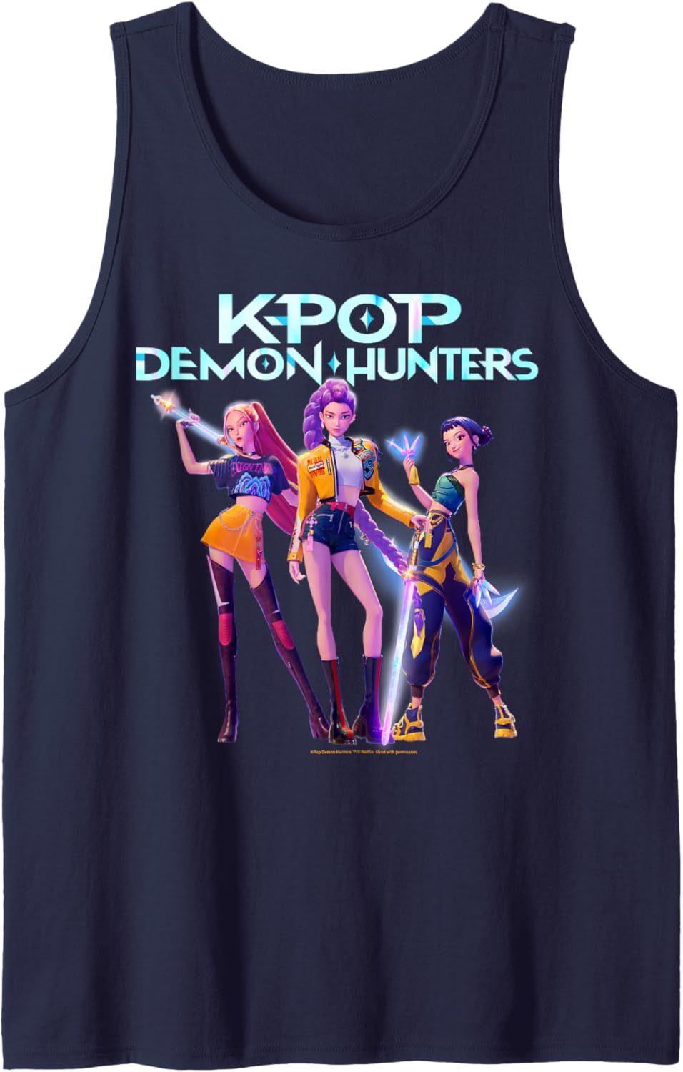 Christmas Huntrix Heroic Poses Group Shot Tank Top