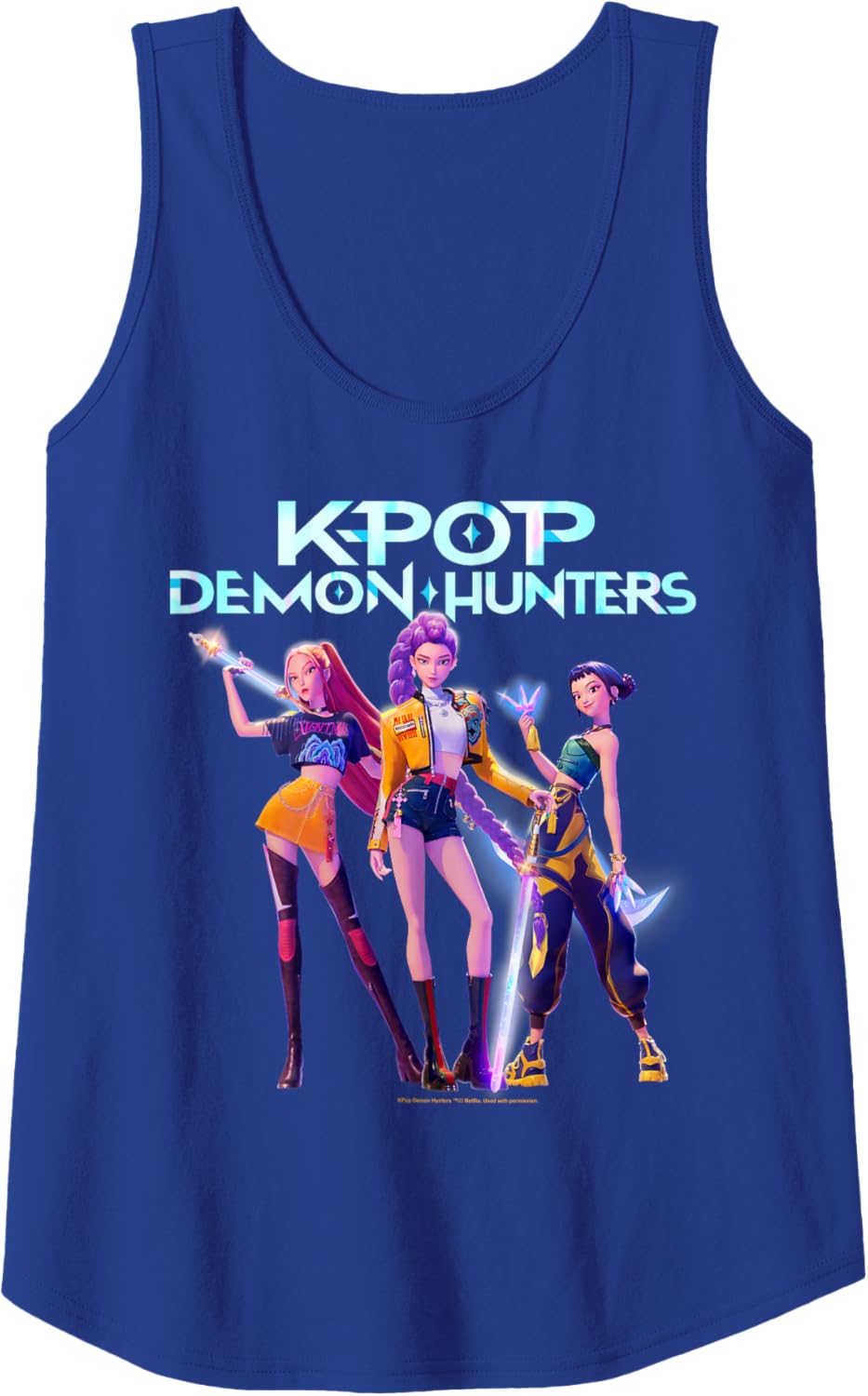 Christmas Huntrix Heroic Poses Group Shot Tank Top