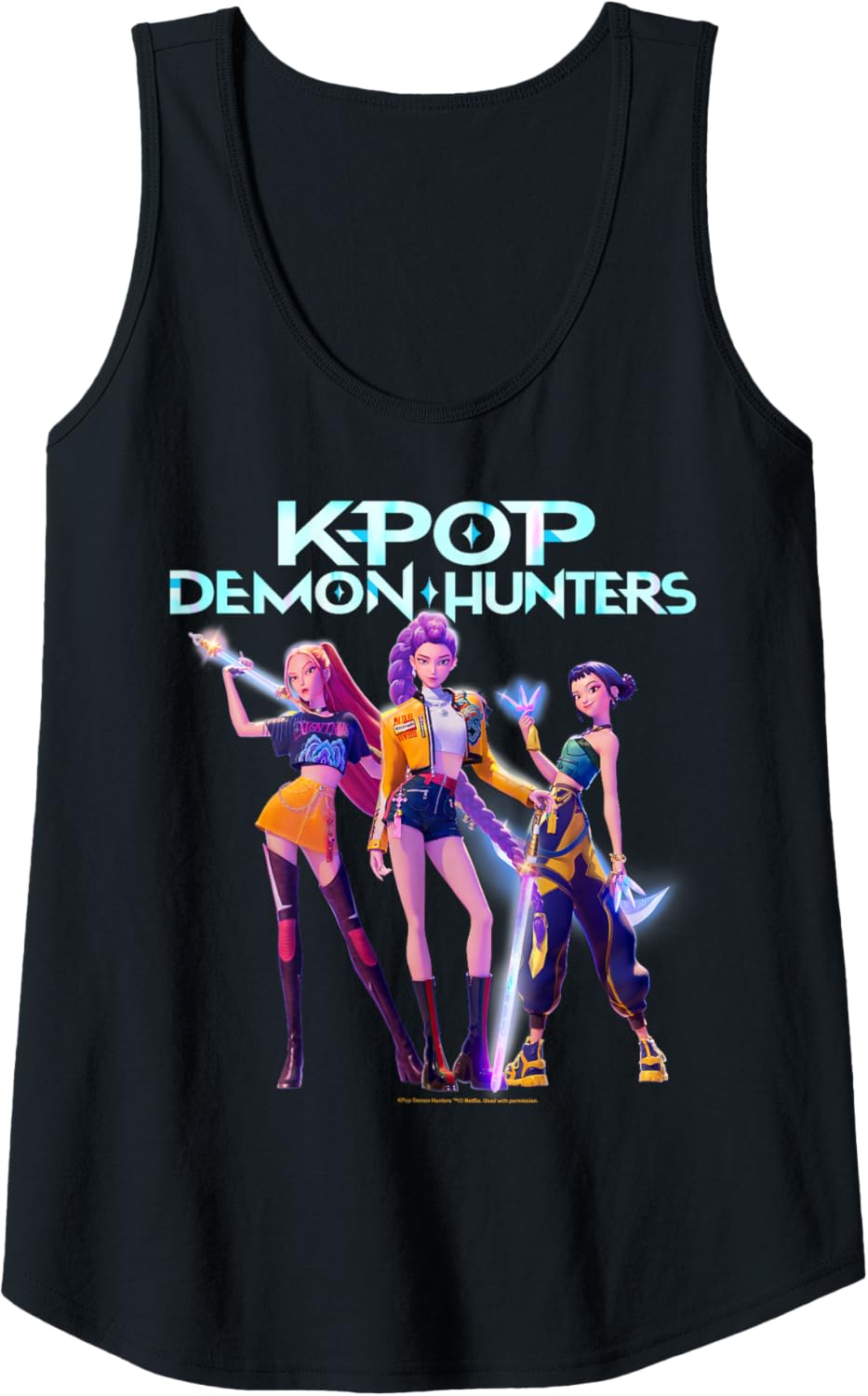 Christmas Huntrix Heroic Poses Group Shot Tank Top
