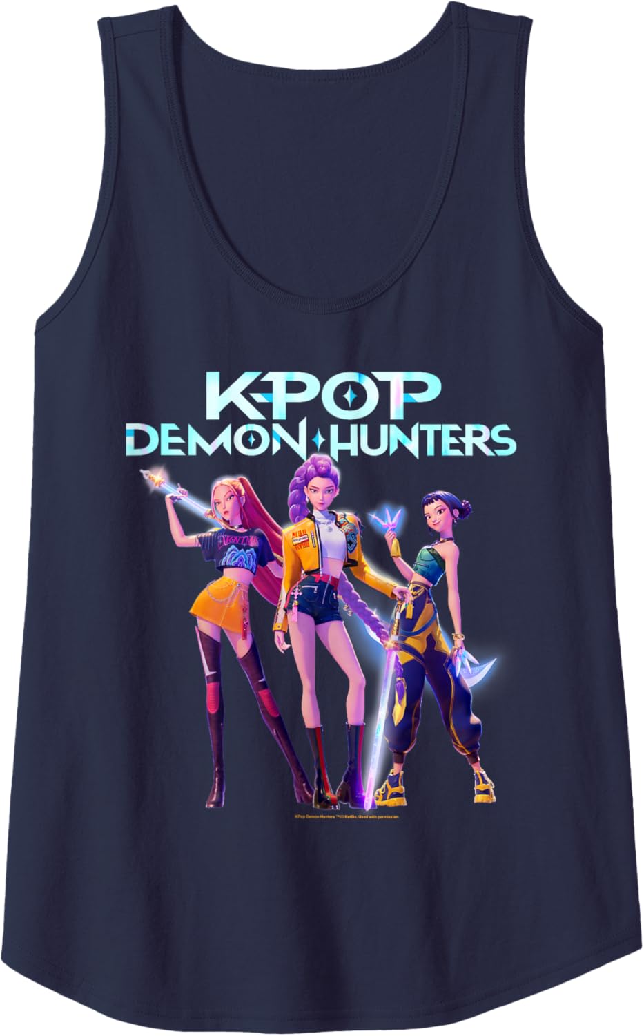 Christmas Huntrix Heroic Poses Group Shot Tank Top