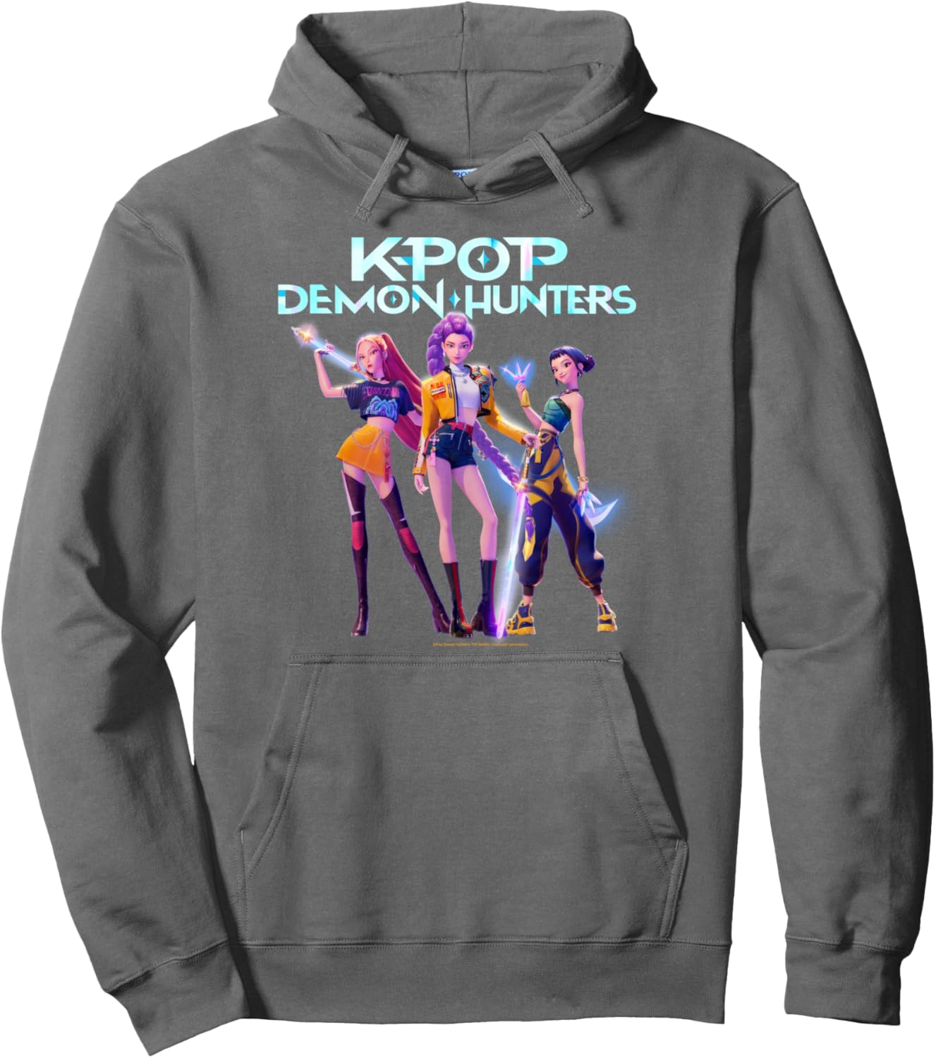 Christmas Huntrix Heroic Poses Group Shot Pullover Hoodie