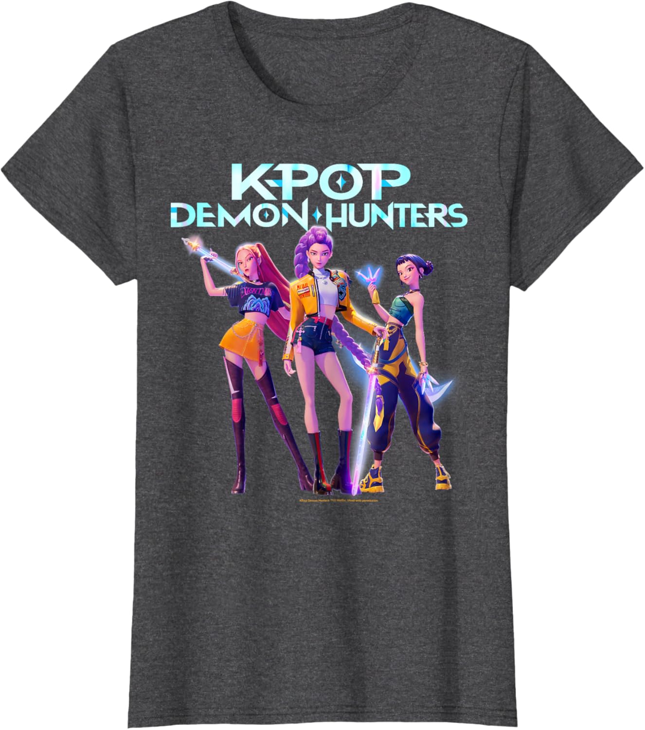 Christmas Huntrix Heroic Poses Group Shot T-Shirt