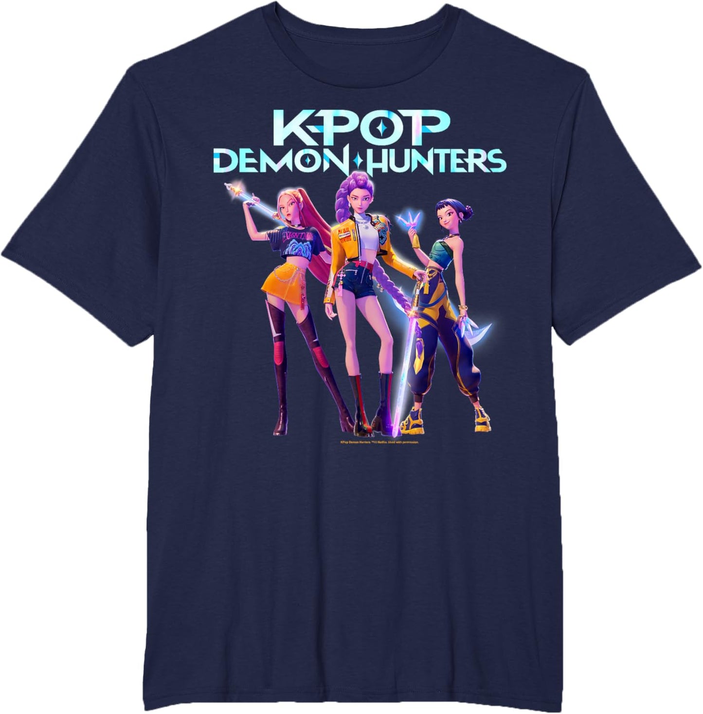 Christmas Huntrix Heroic Poses Group Shot T-Shirt