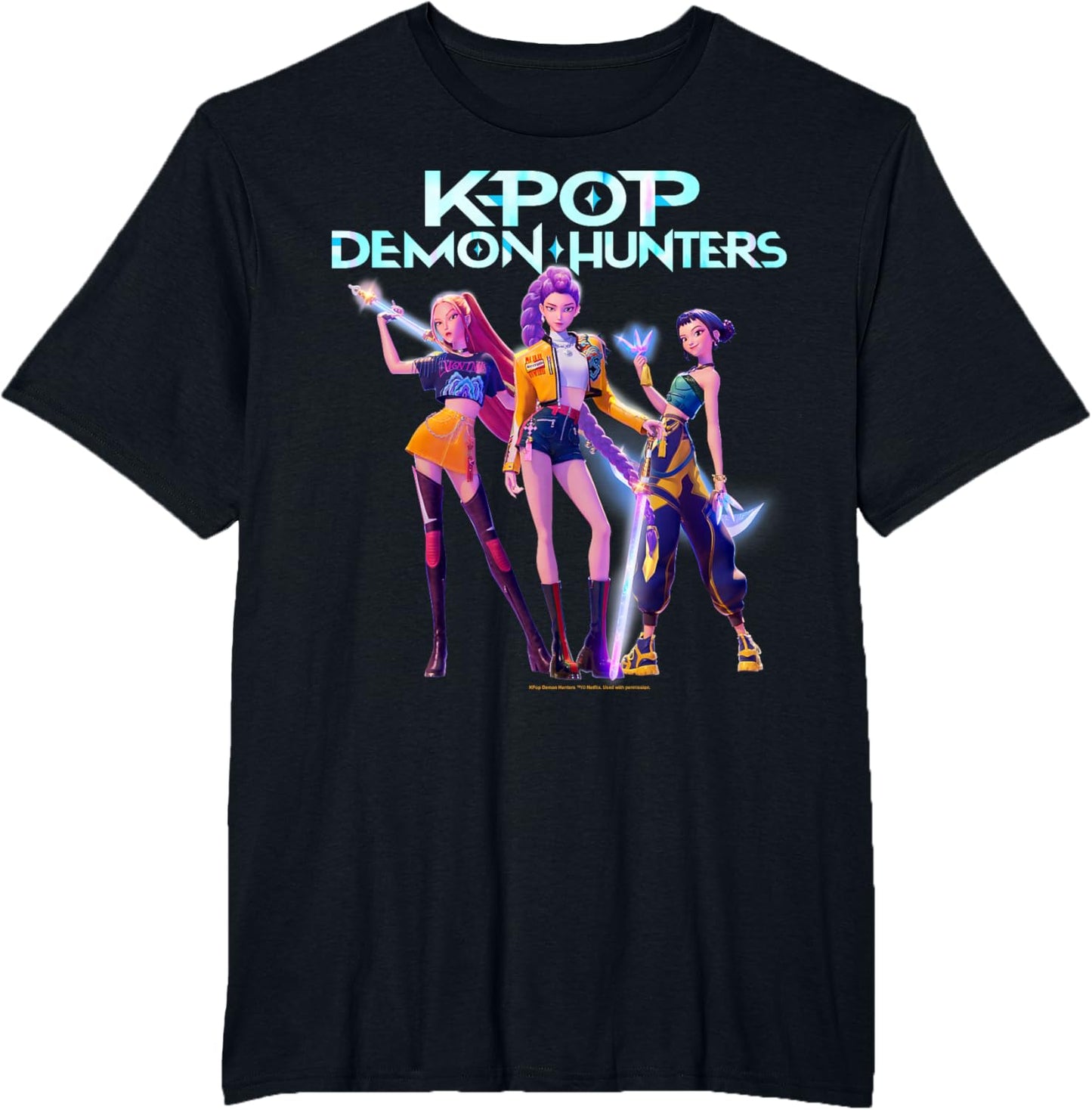 Christmas Huntrix Heroic Poses Group Shot T-Shirt