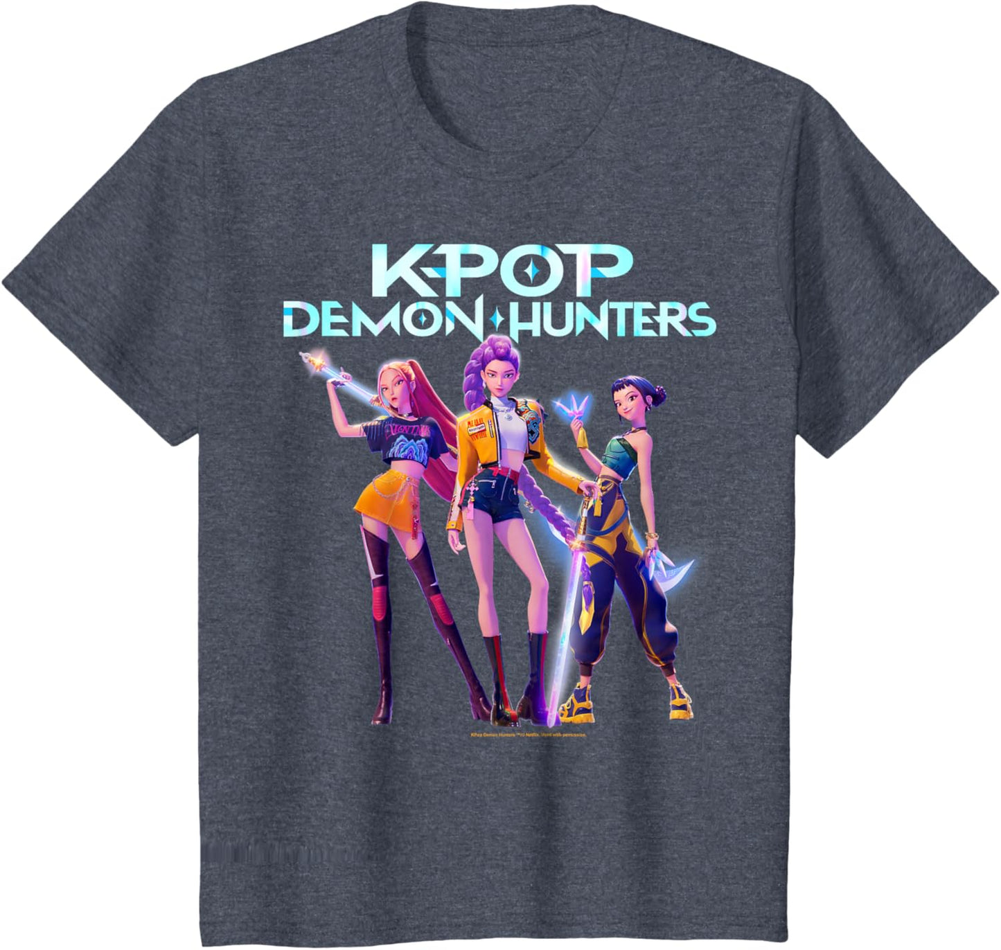 Christmas Huntrix Heroic Poses Group Shot T-Shirt