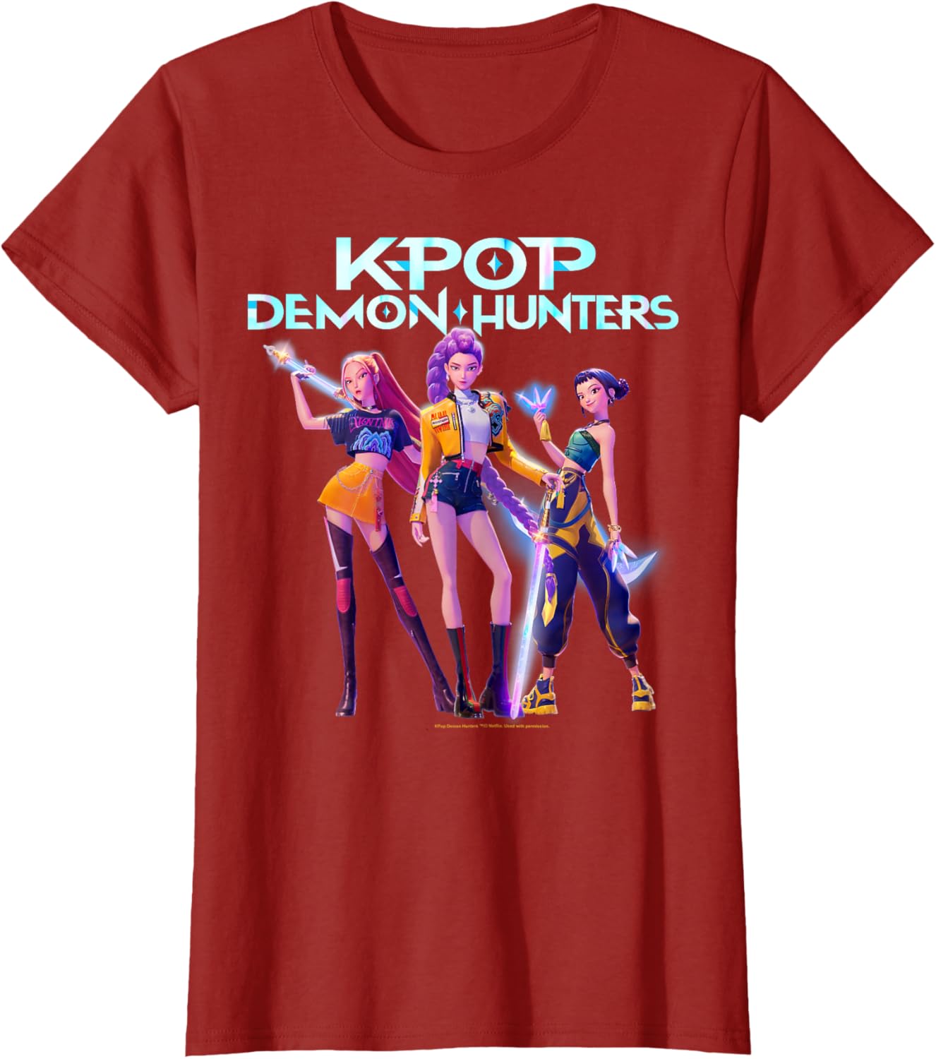 Christmas Huntrix Heroic Poses Group Shot T-Shirt