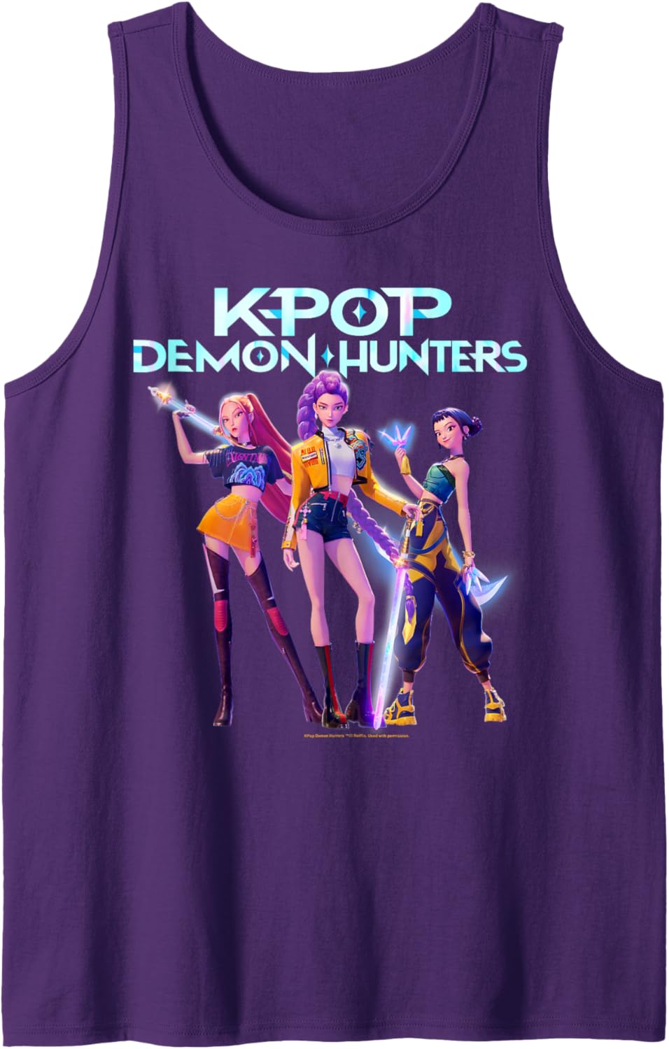 Christmas Huntrix Heroic Poses Group Shot Tank Top