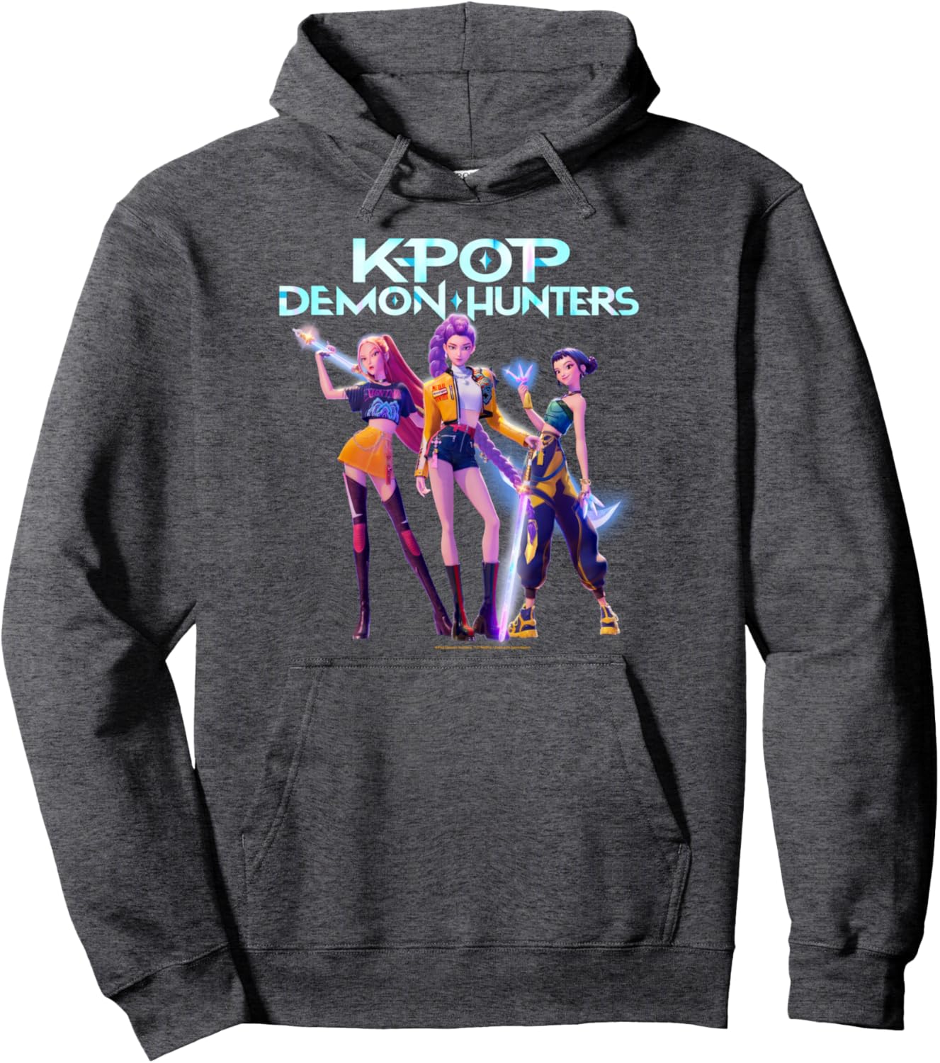 Christmas Huntrix Heroic Poses Group Shot Pullover Hoodie