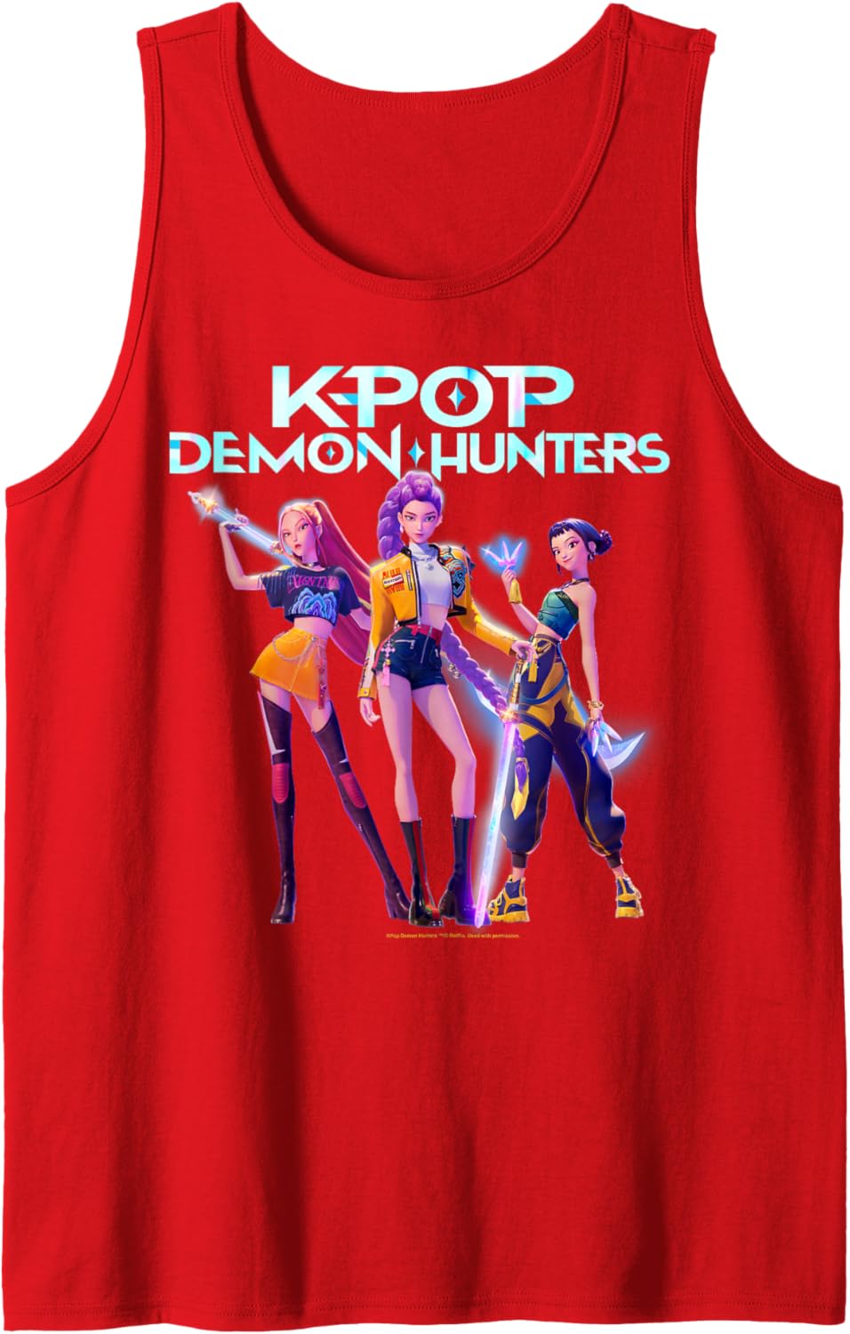 Christmas Huntrix Heroic Poses Group Shot Tank Top