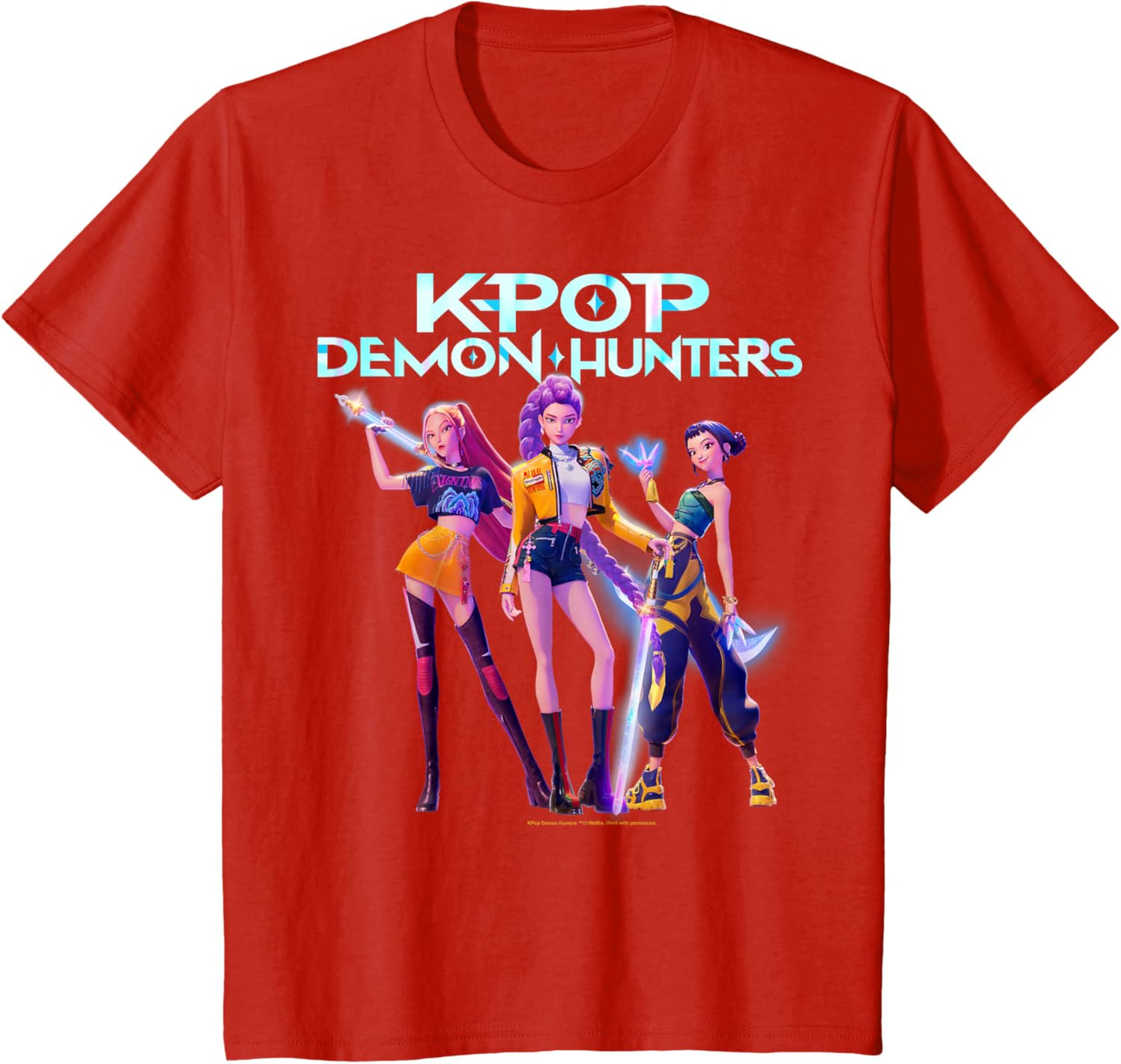 Christmas Huntrix Heroic Poses Group Shot T-Shirt