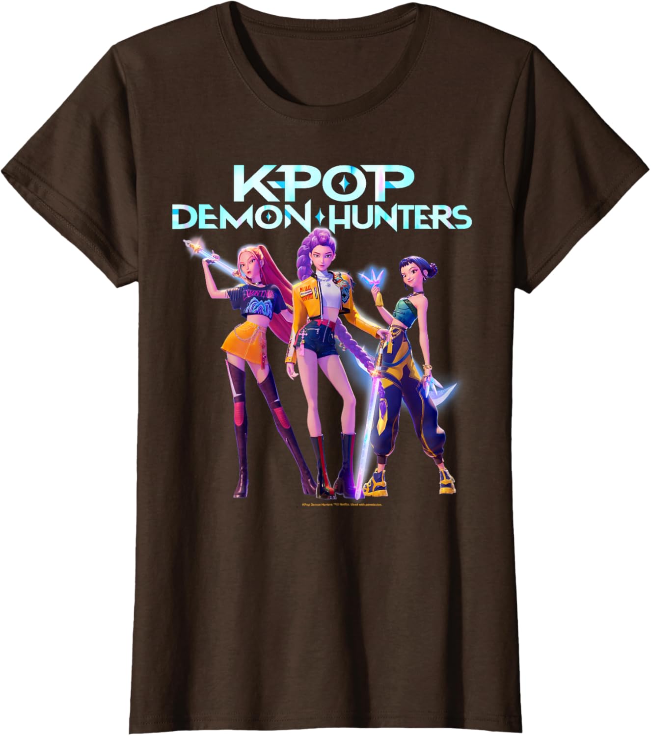 Christmas Huntrix Heroic Poses Group Shot T-Shirt