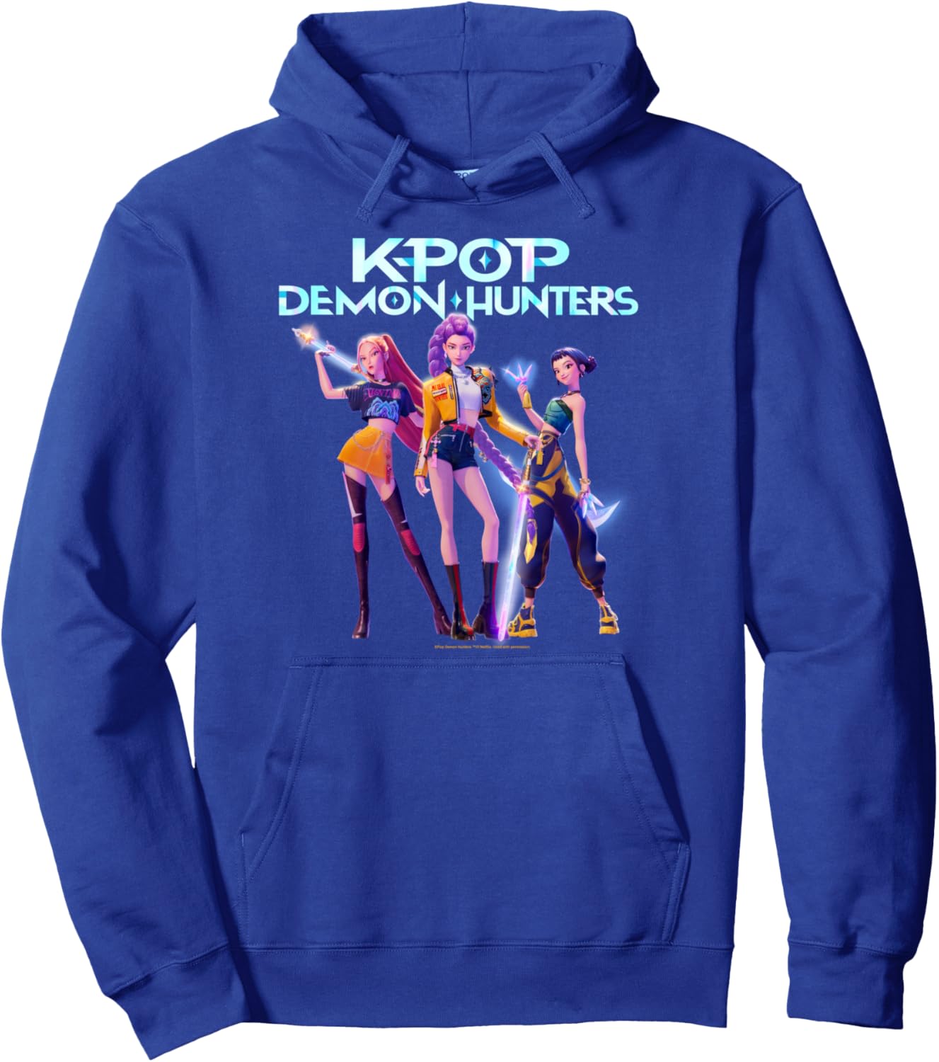 Christmas Huntrix Heroic Poses Group Shot Pullover Hoodie
