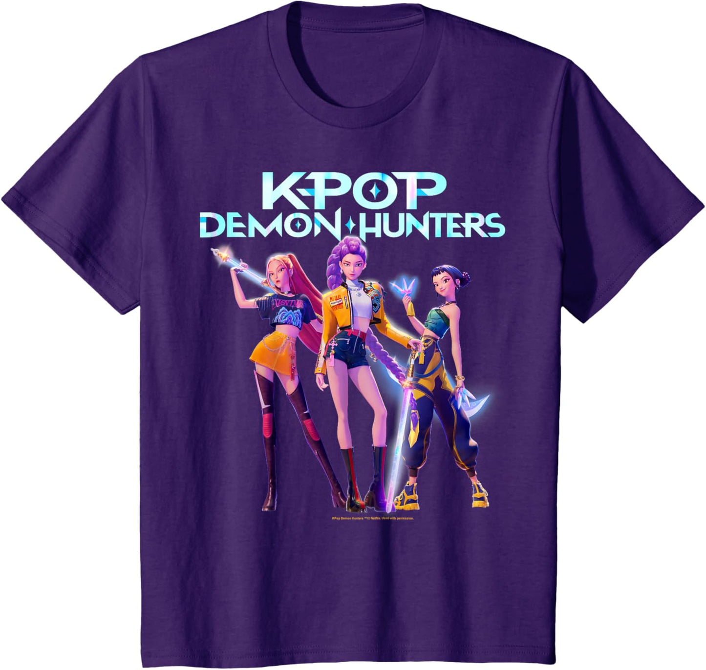 Christmas Huntrix Heroic Poses Group Shot T-Shirt