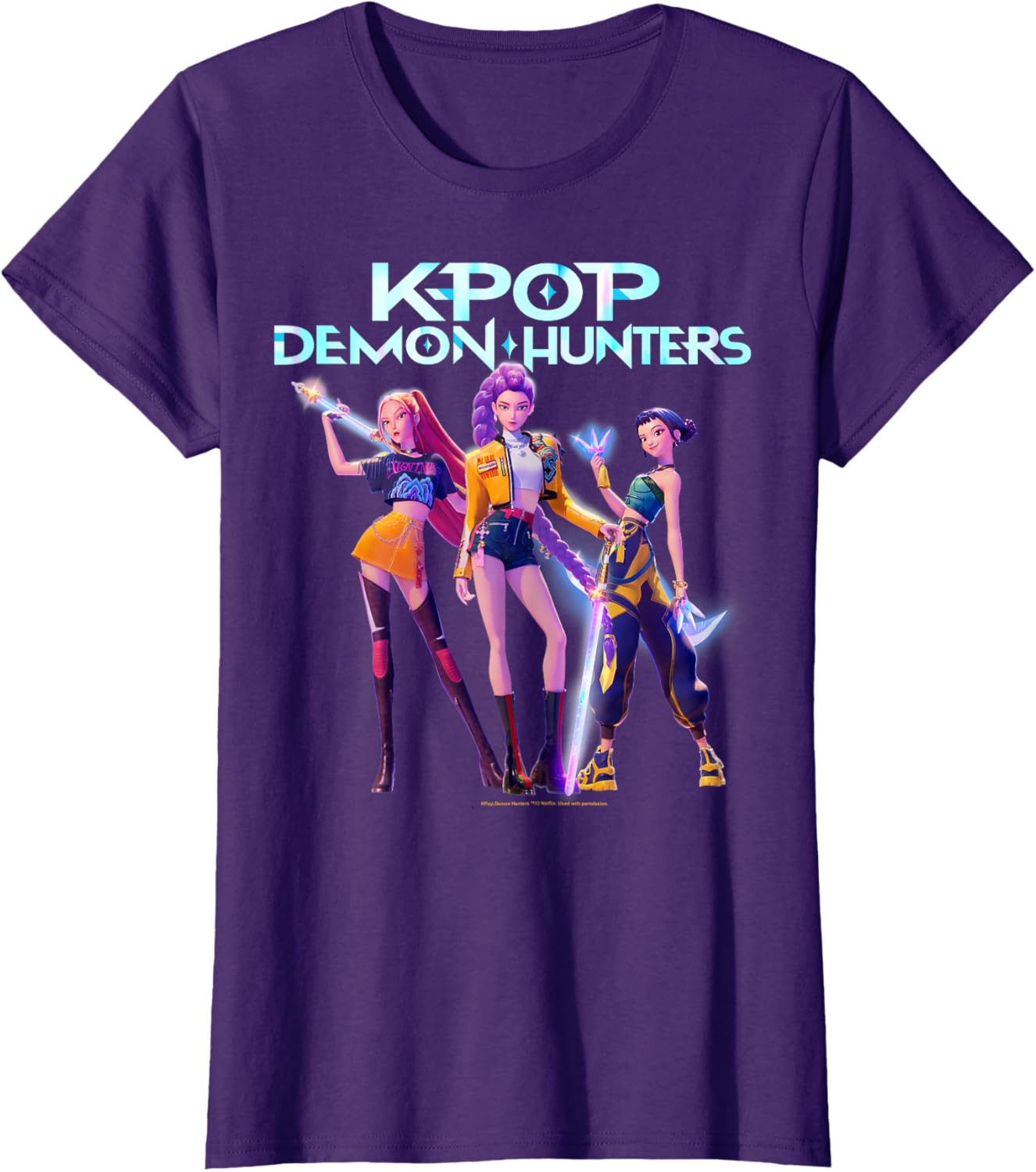 Christmas Huntrix Heroic Poses Group Shot T-Shirt