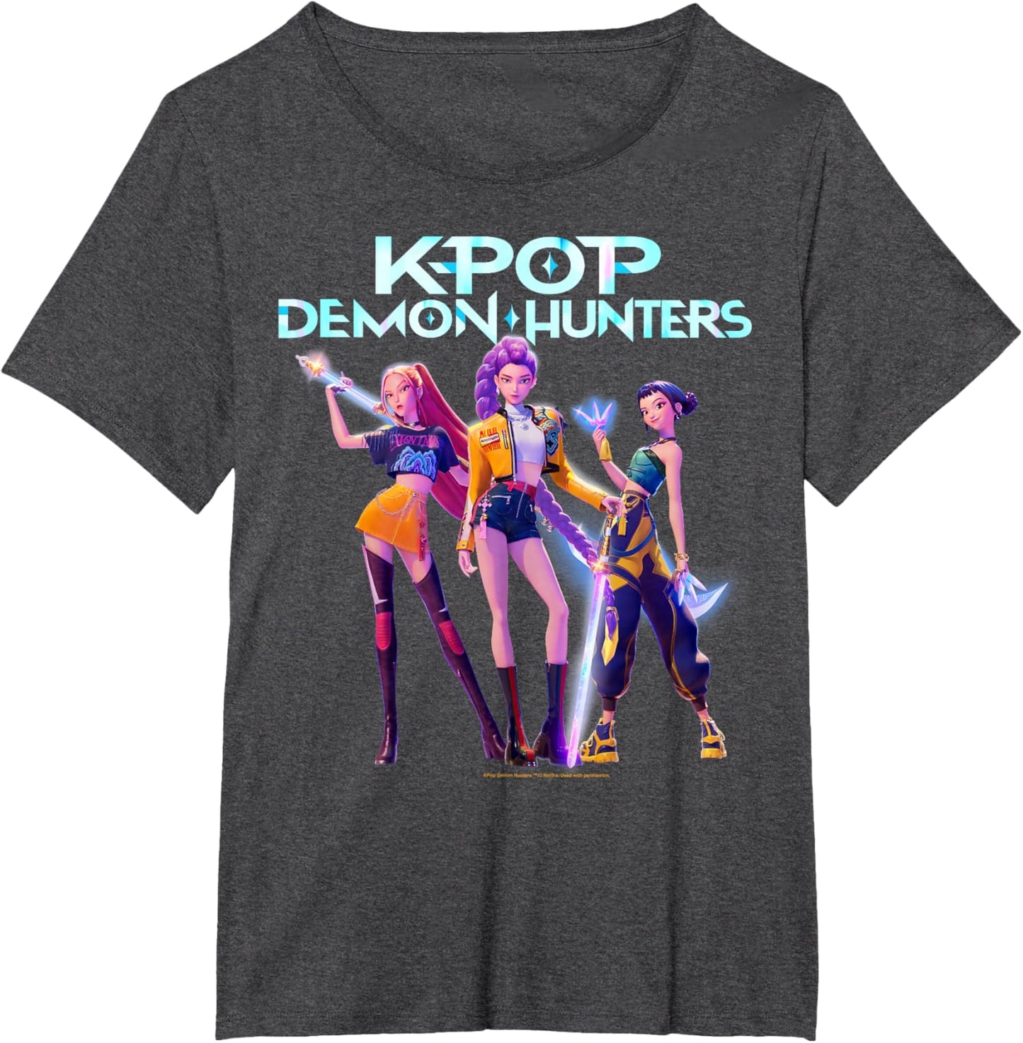 Christmas Huntrix Heroic Poses Group Shot T-Shirt