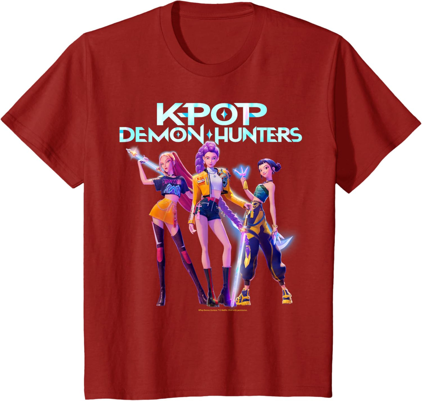 Christmas Huntrix Heroic Poses Group Shot T-Shirt