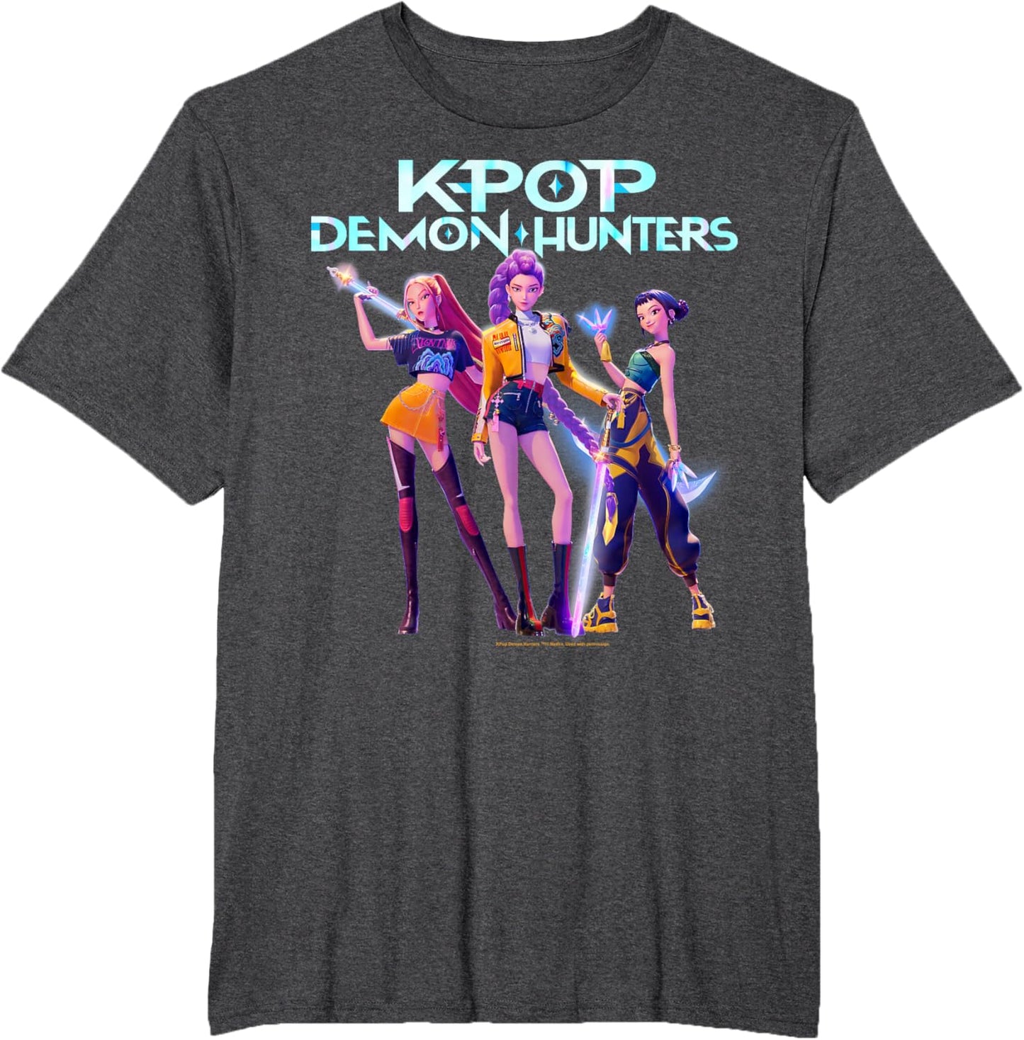 Christmas Huntrix Heroic Poses Group Shot T-Shirt