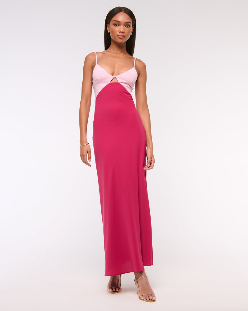 Slip Cutout Maxi Dress