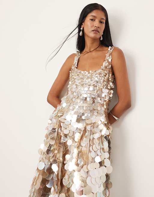 Sequin - Embellished Midi Dress