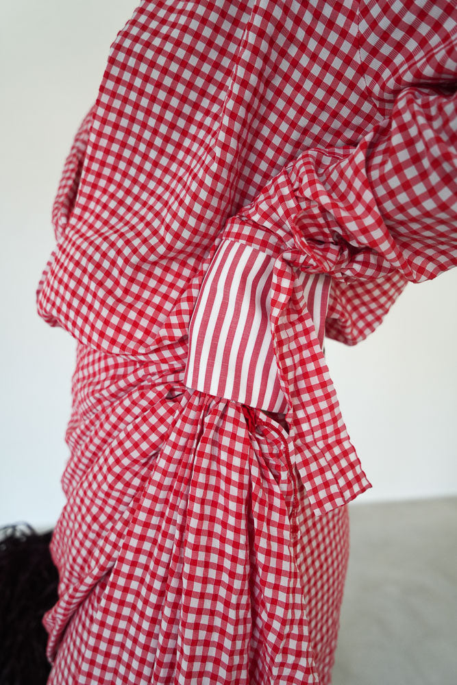 Pink Gingham Wrap - Style Mini Dress