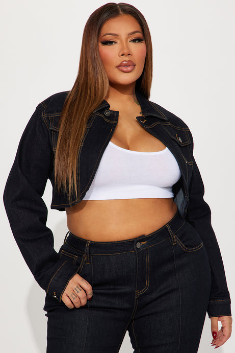 Dark Blue Denim Set