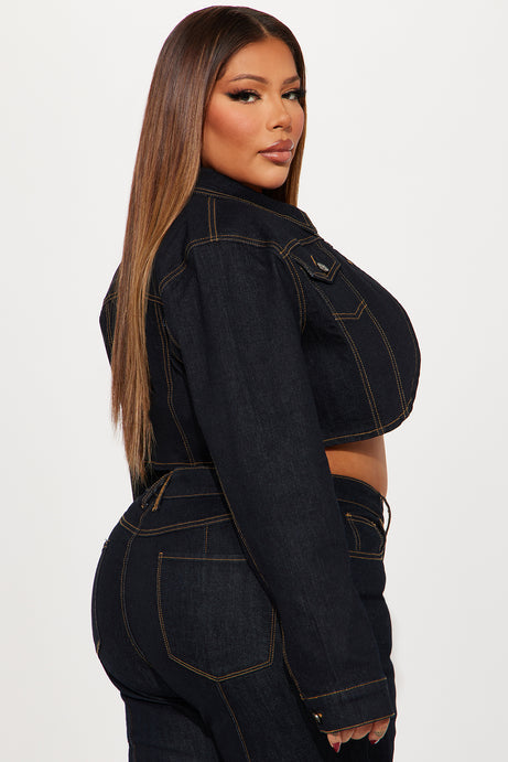 Dark Blue Denim Set