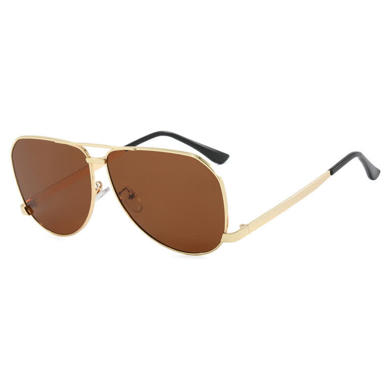 Spykay™ SG60761 Double Bridges Metal Temples Aviator Sunglasses