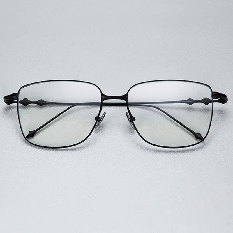 Spykay™ EG26716 Hipster Titanium Square Frame Anti-blue Light Glasses